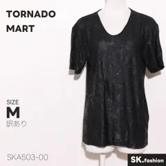 訳あり TORNADO MART トップス 光沢ラメ調生地 半袖 クルーネック ストレッチ素材 カットソーのサムネイル