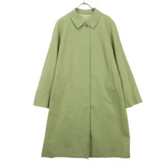 Aquascutum アクアスキュータム 日本製 長袖 ステンカラーコート 11 カーキ系 レディース 古着