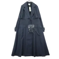 未使用 rienda リエンダ 長袖 デニム風 スプリングコート M ネイビー レディース 古着