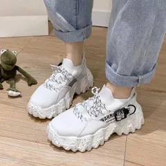 新品 箱付き 靴 レディース スニーカー 厚底 ウォーキング ランニング ジム 22-24.5cm