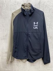 UNDER ARMOUR アンダーアーマー クロスジャケット UA サマーウーブン フルジップ ジャケット sizeSM/黒 ■◆メンズ