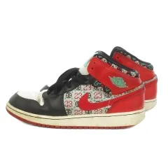 ナイキ NIKE Air Jordan 1 Mid SE Holiday スニーカー 25cm 赤 レッド マルチカラー DM1208-150 /MN15 ■GY01