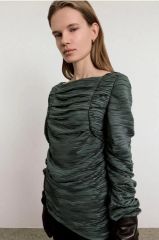 (新品)オル ORR リンクル ボートネック ブラウス