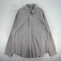 古着 ブルックスブラザーズ Brooks Brothers 長袖シャツ 1818 REGENT ボタンダウン L  グレー系 無地 メンズ