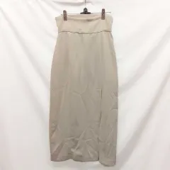 MURUA ムルーア ドビークロススリットスカート ベージュ 2（M相当） ○□☆