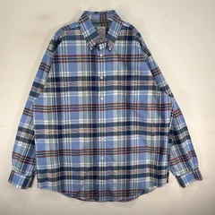 古着 ブルックスブラザーズ Brooks Brothers 長袖シャツ チェック MADISON 胸ポケ L  ブルー系 マルチカラー メンズ