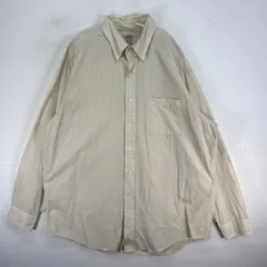 古着 ブルックスブラザーズ Brooks Brothers 長袖シャツ チェック 胸ポケ ボタンダウン L  イエロー系 マルチカラー メンズ