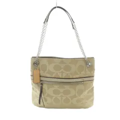 コーチ COACH 21161 トートバッグ ショルダー ロゴ キャンバス シグネチャー ベージュ ■GY11 /MQ