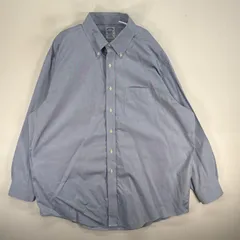 古着 ブルックスブラザーズ Brooks Brothers 長袖シャツ CLASSIC ボタンダウン 胸ポケ XL  ブルー系 無地 メンズのサムネイル