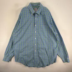 古着 ブルックスブラザーズ Brooks Brothers 長袖シャツ チェック 胸ポケ ボタンダウン L  ブルー系 マルチカラー メンズ