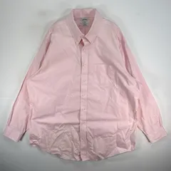 古着 ブルックスブラザーズ Brooks Brothers 長袖シャツ ボタンダウン REGENT 胸ポケ 2XL  ピンク系 無地 メンズのサムネイル