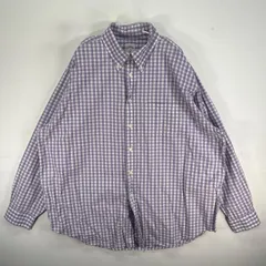 古着 ブルックスブラザーズ Brooks Brothers 長袖シャツ チェック 胸ポケ 346 XL  パープル系 マルチカラー メンズ