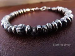 インディアンジュエリー ブレスレット ビーズ ナバホパール ハンドメイド シルバー925 nv-londelblace