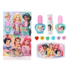 shobido 粧美堂 ディズニー キラキラメイクアップセット (ディズニー プリンセス) 石けんで落ちる ネイル リップ グロス シール disney