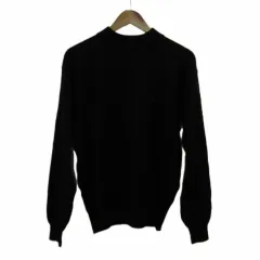 レノマ renoma ニット セーター ウール L 黒 ブラック 無地 モックネック 長袖 /PP ■GY58のサムネイル