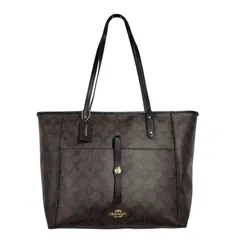【中古品】COACH コーチ F54700 シグネチャー シティ ジップ トートバッグ カバン 【180-260319-kh-12-izu】