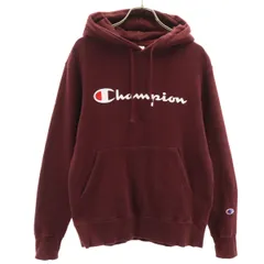 Champion チャンピオン 長袖 スウェットパーカー M ボルドー メンズ 古着