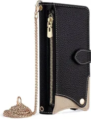 AQUOS wish5 SHARP AQUOS R10 ケース 手帳型カバーTPU&PUレザー スタンド機能 カード収納 質感よくブック型 カッコいい人気 実用手帳型カバー(ブラック)