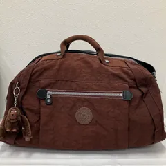 769　KIPLING キプリング　２WAYショルダーバッグ　ボストンバッグ 大容量 肩掛け　斜めがけ　旅行用カバン　ブラウン系　ワンショルダーのサムネイル