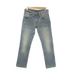 リーバイス Levi's 511 デニム ジーンズ W28 L32 青 ブルー インディゴ 無地 フルレングス ウォッシュ加工 /CK49 ■GY99