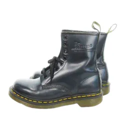 ドクターマーチン DR.MARTENS 8ホールブーツ ショートブーツ レースアップ レザー エアクションソール ロゴ 型押し 3 22cm 紺 ネイビー 11821 /MN9 ■GY19