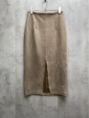 ZARA ザラ スウェード調 ロング タイト スカート sizeUSA XS/ベージュ ■◇レディース