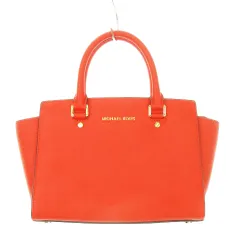 マイケルマイケルコース Michael michael kors セルマ ミディアム サッチェル ハンドバッグ ロゴ レザー 赤 レッド 30S3GLMS2L /AH3 ■GY18