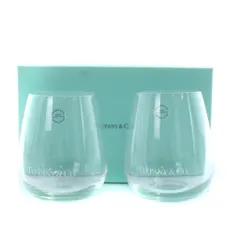 ティファニー TIFFANY & CO. クリスタルタンブラー ペアセット グラス ロゴ クリア /KW ■GY18