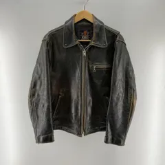 R.B.C レザージャケット ライダース 古着 ブラック XXL 本革 R B C シングルライダースジャケット レザージャケット ブラック XL
