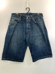 【中古品】EVISU エヴィス 2001 カモメ ハーフデニムパンツ ボトムス 【156-260319-SH-23-min】