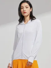 UPF50+ 紫外線対策 ラッシュガードパーカー レディース メンズ 接触冷感 指穴付き 長袖 体型カバー 薄手 日焼け止め スポーツ ジム ヨガ メッシュフード baogu01