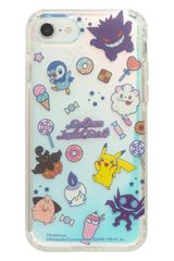 HIGHER 포켓몬스터/포켓몬 iPhone SE(제3세대/제2세대)/8/7 전용 하이브리드 케이스(총무늬)