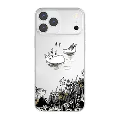 iphone 17 Pro 用 ケース ムーミン 透明 アニメ 漫画 キャラクター 可愛い おしゃれ 耐衝撃 滑り止め 軽量 TPU素材 落下耐性は満点 黄変しにくい レトロ (iphone 17 Pro 用)
