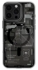 【MagEasy】 iPhone 16 Pro Max 対応 ケース MagSafe 対応 クリア オシャレ イラスト 機械 内部構造 柄 耐衝撃 スマホケース おしゃれ マグセーフ スマホカバー [ iPhone16ProMax アイフォン 16 プロマック