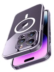 UGREEN iPhone 14 Pro Max ケース Magsafe対応 マグネット搭載 クリア ケース 耐衝撃 マット 全面保護 黄ばみなし ストラップホール付き 6.7インチ