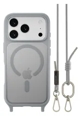 【MagEasy】 iPhone 17 Pro 対応 ケース ショルダー ストラップ 付き クリア MagSafe 対応 スマホケース 耐衝撃 マグセーフ 頑丈 ショルダーケース [ iPhone17Pro アイフォン17Pro 対応 携帯ケース ] Roam