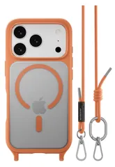 【MagEasy】 iPhone 17 Pro 対応 ケース ショルダー ストラップ 付き クリア MagSafe 対応 スマホケース 耐衝撃 マグセーフ 頑丈 ショルダーケース [ iPhone17Pro アイフォン17Pro 対応 携帯ケース ] Roam