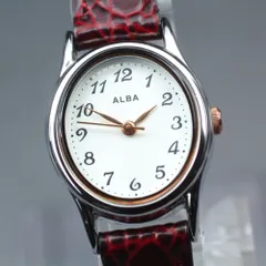 【稼働品】SEIKO アルバ VX01-K989 クオーツ レディース #14685