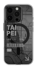 【MagEasy】 iPhone 16 Pro Max 対応 ケース MagSafe 対応 クリア オシャレ イラスト 地図 柄 耐衝撃 スマホケース おしゃれ かわいい マグセーフ スマホカバー [ iPhone16ProMax アイフォン 16 プロマック