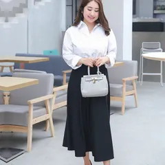 ロングスカート フォーマル オフィス レディース ぽっちゃりさん プリーツスカート 大きいサイズ ロングスカート 黒 フレアスカート ブラック フォーマルスカート 通勤 おしゃれ ストレッチ Aラインスカート マキシスカート yanyang01