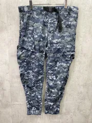 HOUSTON ヒューストン ナイロン 薄手 デジタルカモ イージー カーゴ パンツ sizeXL/青ｘカーキ ■◇メンズ