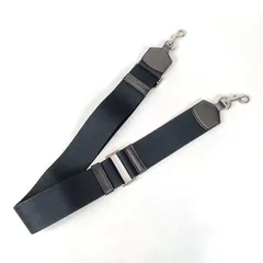 未使用級 MARC JACOBS マークジェイコブス ショルダーストラップ ロゴ ブラック 黒 金具 シルバー 肩掛け クロスボディ バッグ付属品 極美品