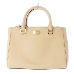 マイケルコース MICHAEL KORS KELLEN ハンドバッグ 2way ショルダーバッグ レザー 革 ロゴプレート ピンクベージュ 35T7GSOS0L /CK4 ■GY18