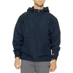 チャンピオン メンズ アウター ジャケット・ブルゾン Champion Packable Jacket Zip Neck MarineMidnight Navy ネイビー