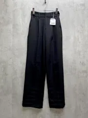 新品 forksy. フォルクシー センタープレス ハイウエストストレートスラックスパンツ sizeS/黒 ■◇レディース