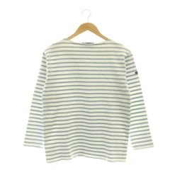 セントジェームス SAINT JAMES ボーダー 長袖 バスクシャツ ボートネック T5 ブルー /MY ■OS