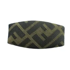 フェンディ FENDI バレッタ ヘアアクセサリー ロゴ ズッカ柄 茶 ブラウン ■GY11 /MQ ■OH