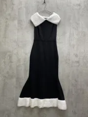 新品 Darich ダーリッチ 112334012 バイカラーオフショル　ロング ワンピース sizeF/黒 ◇■◎レディース