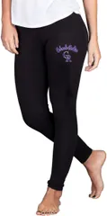 コンセプツ スポーツ レディース ボトムス レギンス Conceptsport Womens Colorado Rockies Black Fraction Leggings NoColor ブラック