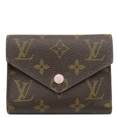 ルイヴィトン LOUIS VUITTON 三つ折り財布 ポルトフォイユ ヴィクトリーヌ モノグラムキャンバス ローズバレリーヌ ゴールド金具 コンパクト  M62360 SF0138【中古】